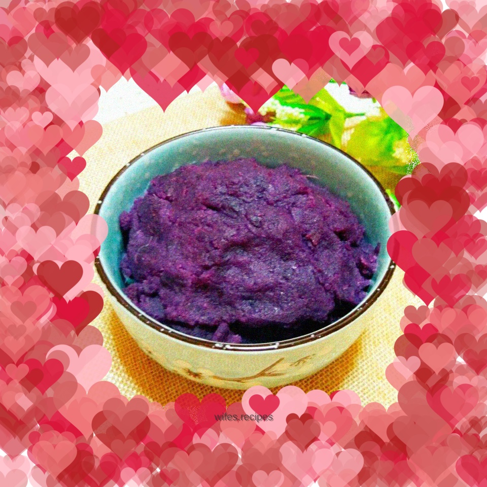 Purple sweet potato filling