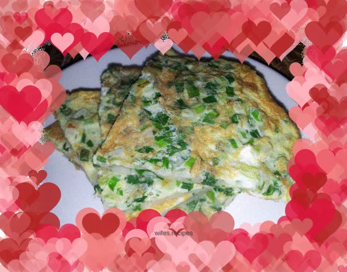 Chive egg pancake