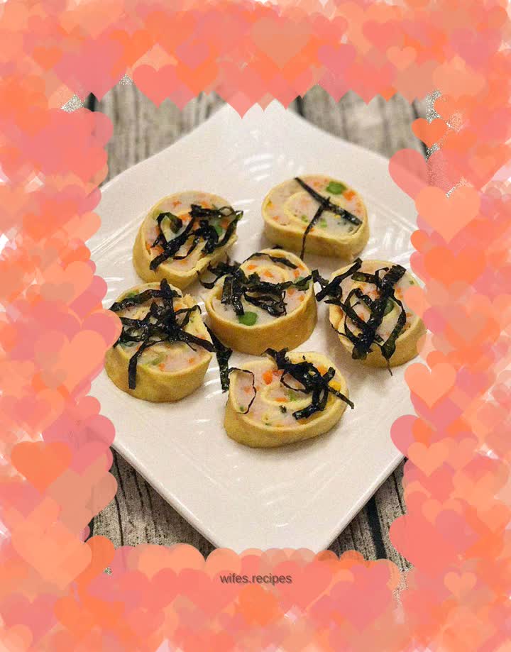 Fish flavored egg rolls