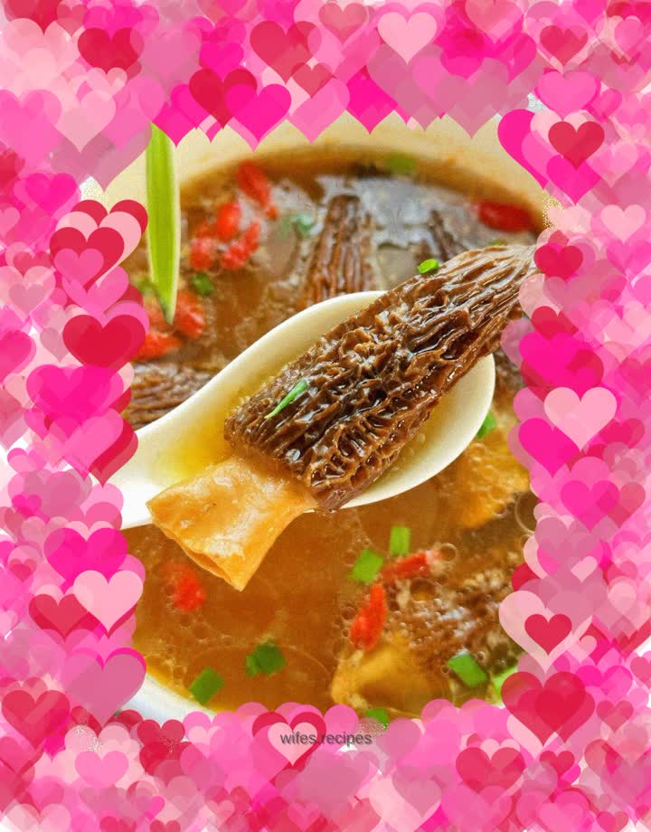 Morel Minced Pork Soup