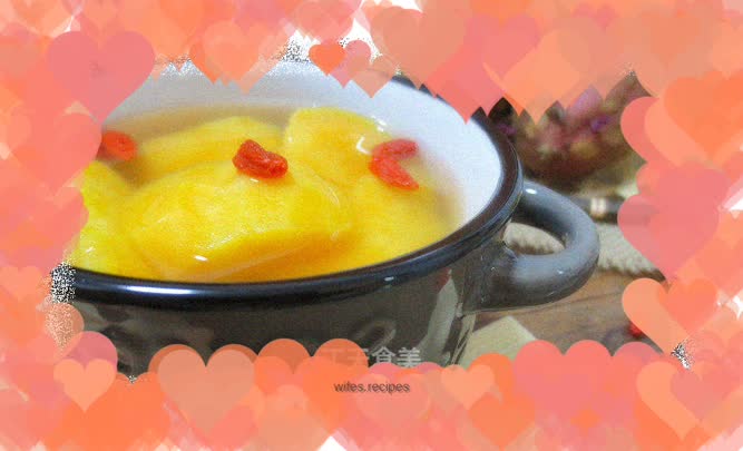 Sweet potato and wolfberry soup