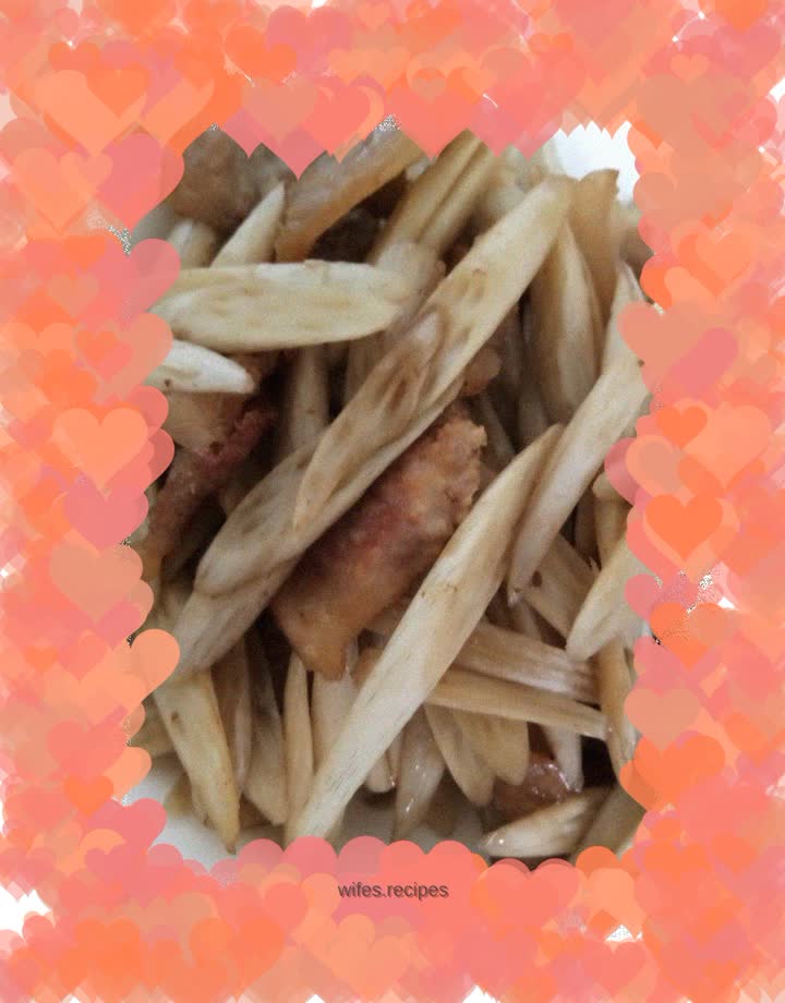 Stir-fried Pork Belly and Lotus Root Tips