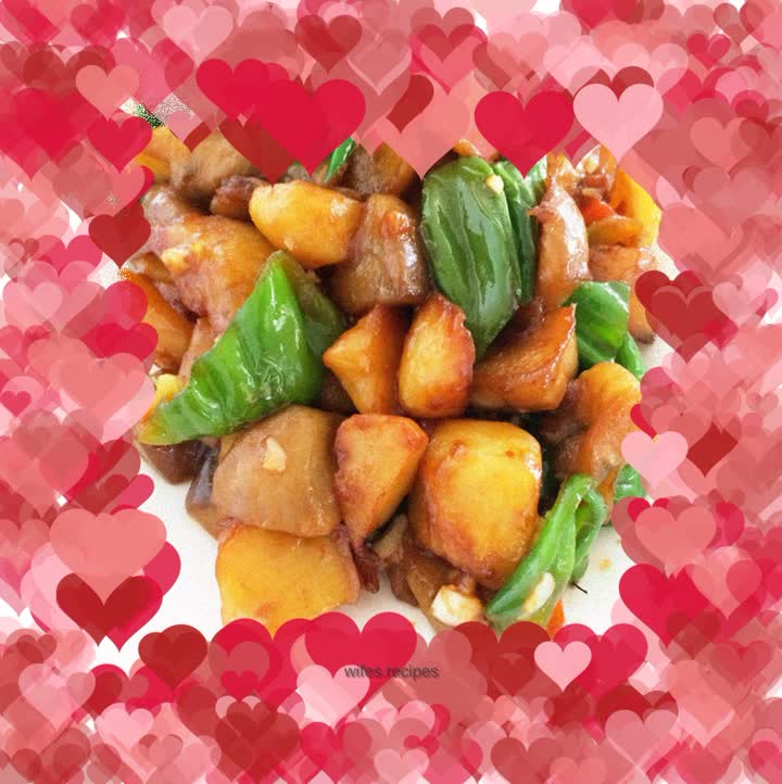 Fried-free three delicacies with garlic