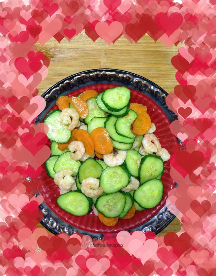 Shrimp + carrot + cucumber