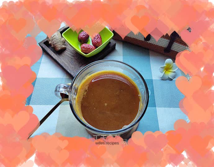 Brown sugar ginger jujube tea