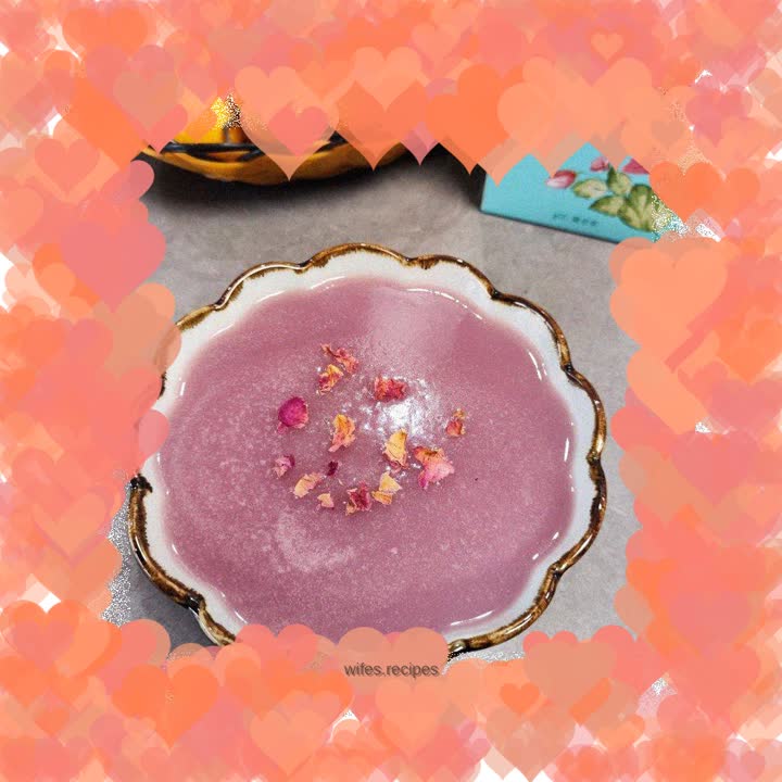 Purple Sweet Potato, Snow Pear and Tremella Soup