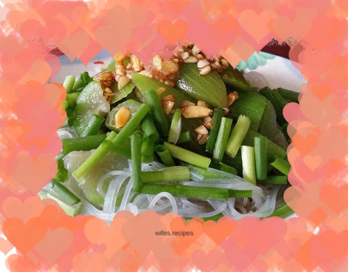 Loofah vermicelli cold dish