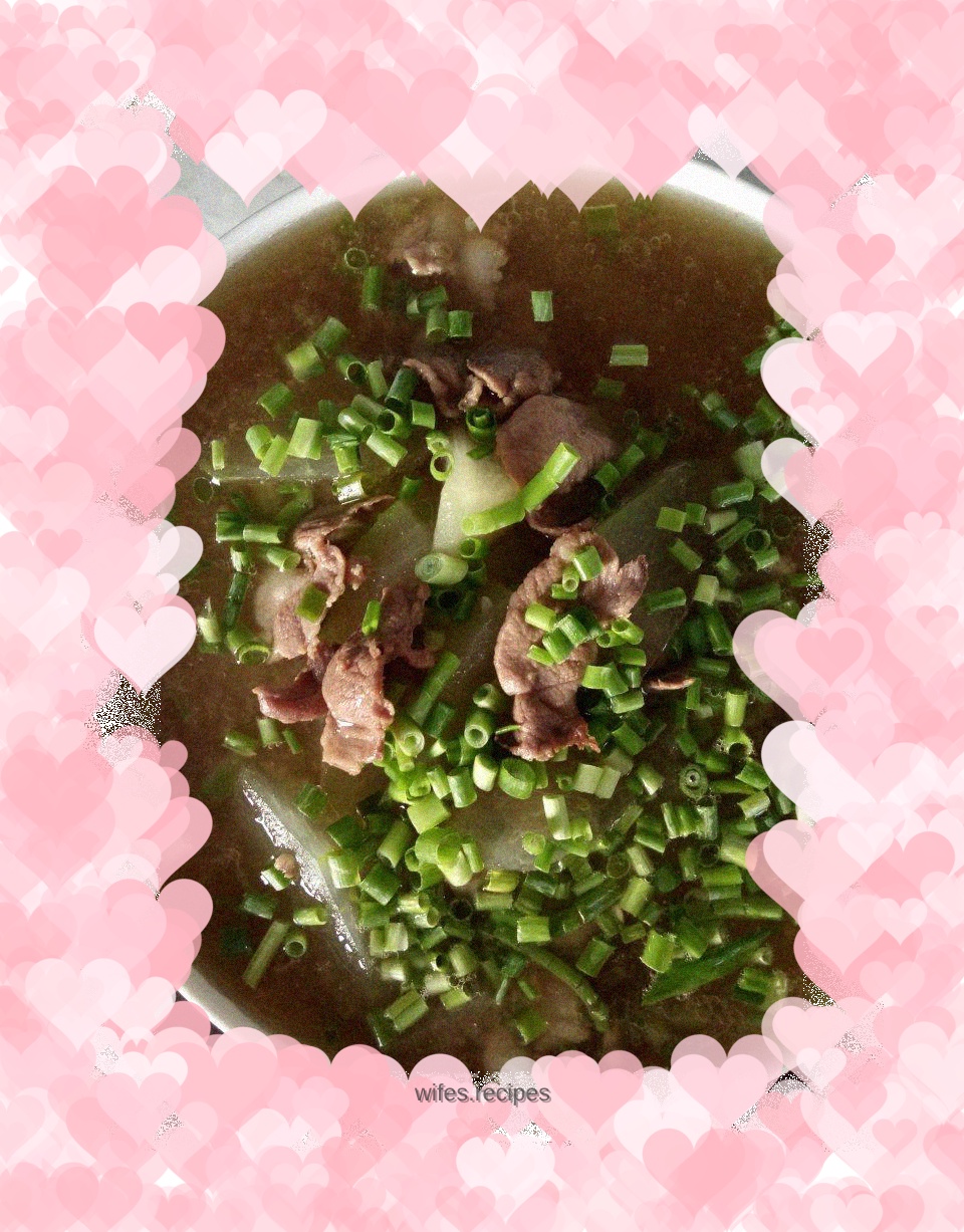 Mutton and winter melon soup