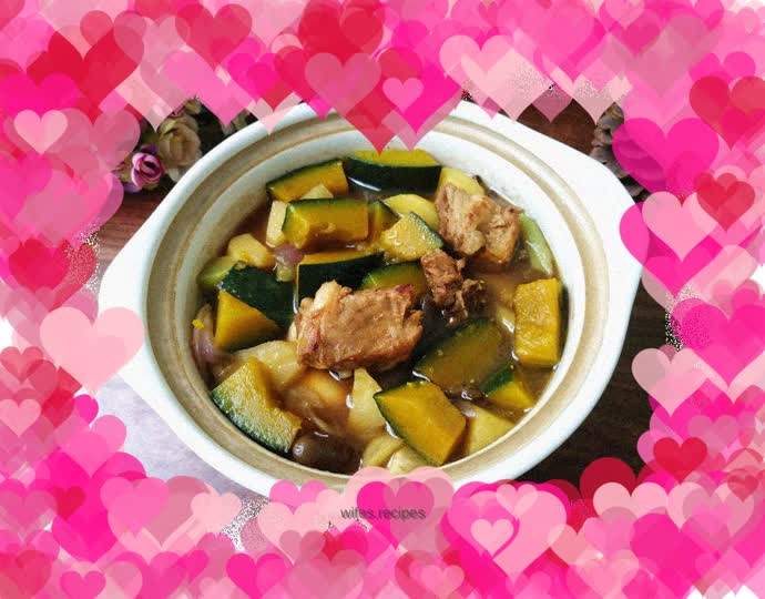 Pumpkin and Potato Braised Pork Ribs