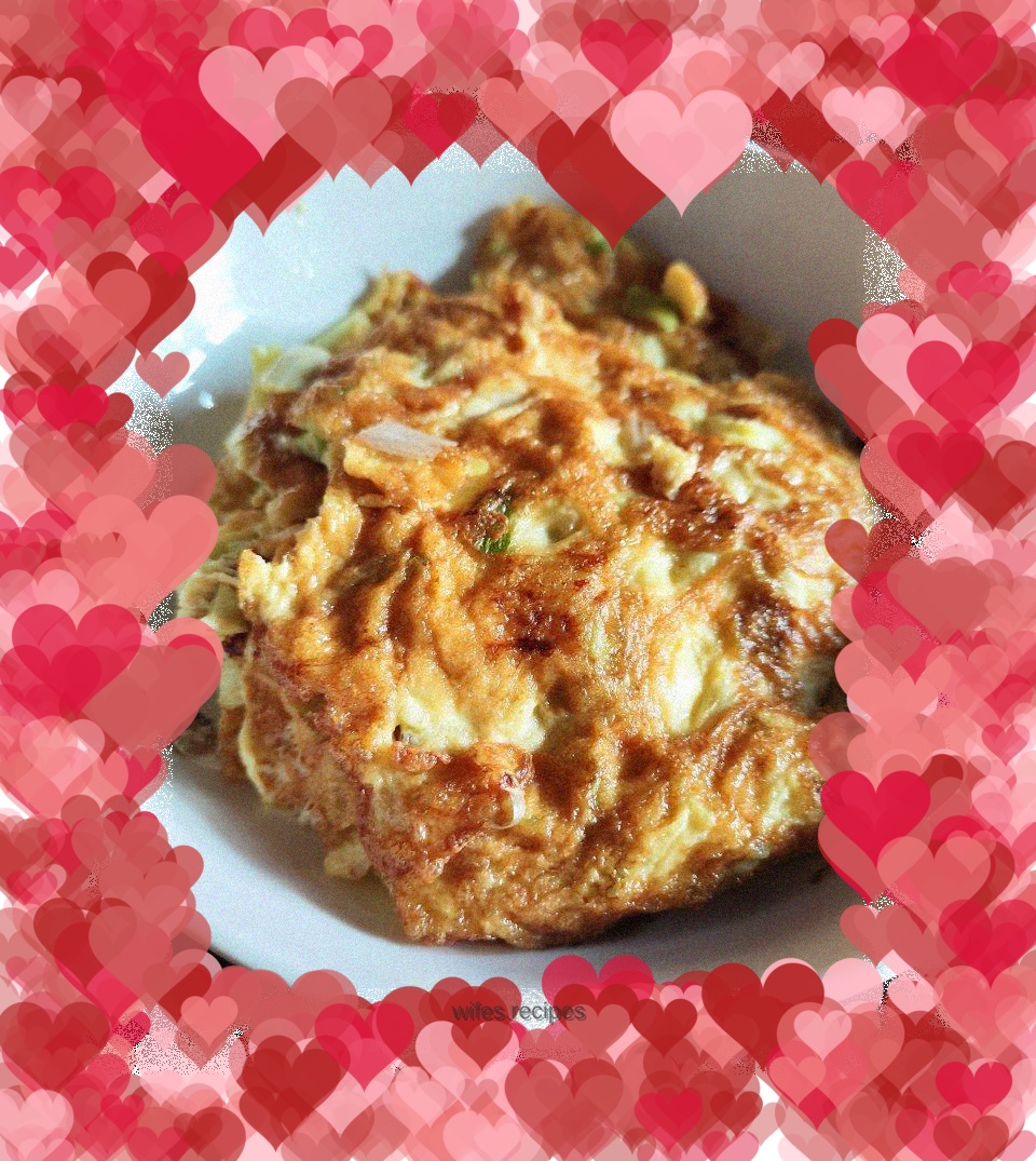 Green onion omelette