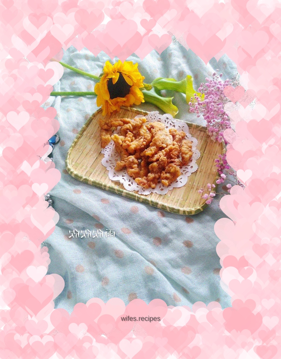 Dry-fried crispy pork