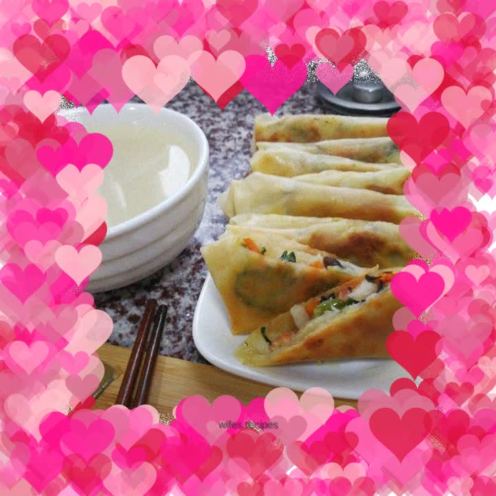 Finished spring roll wrappers