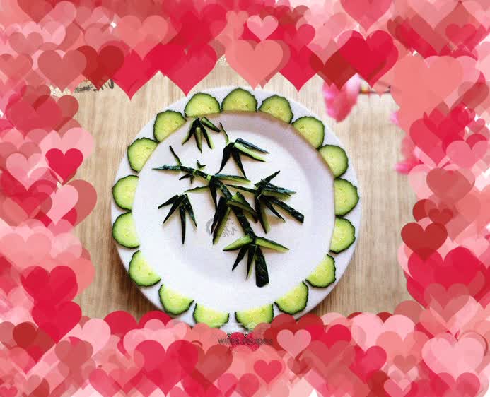 Cucumber platter