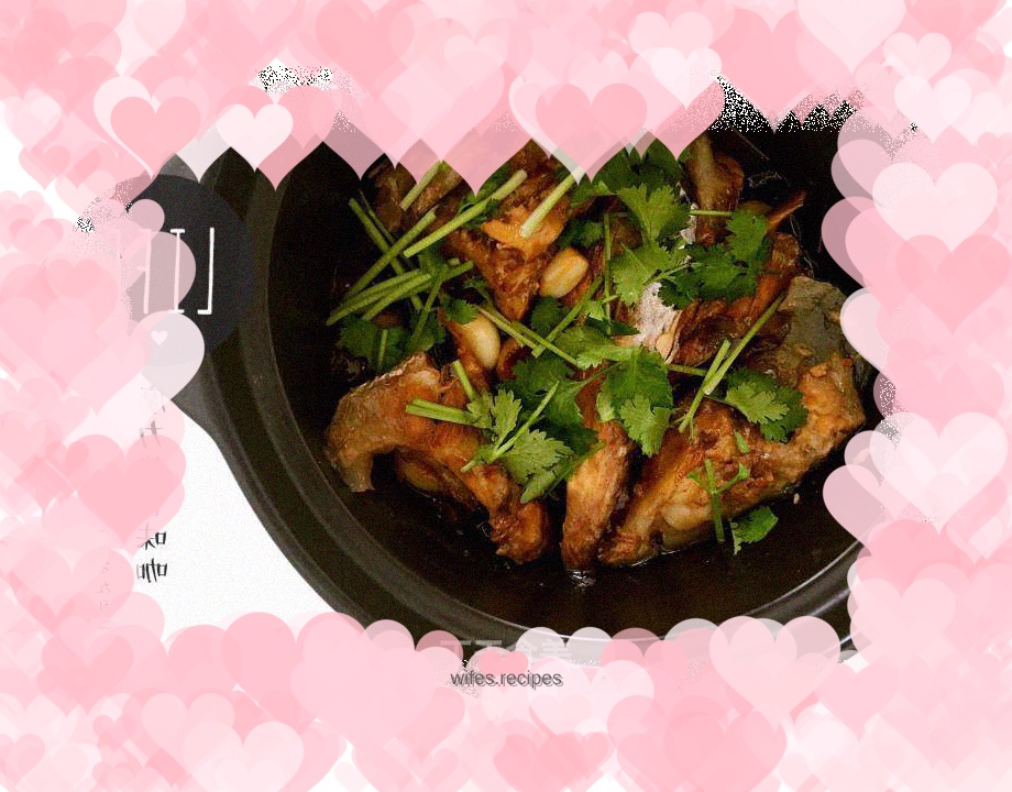 Casserole with salmon head