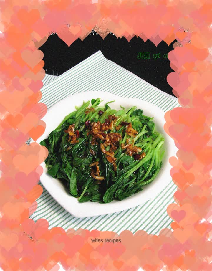 Boiled radish sprouts