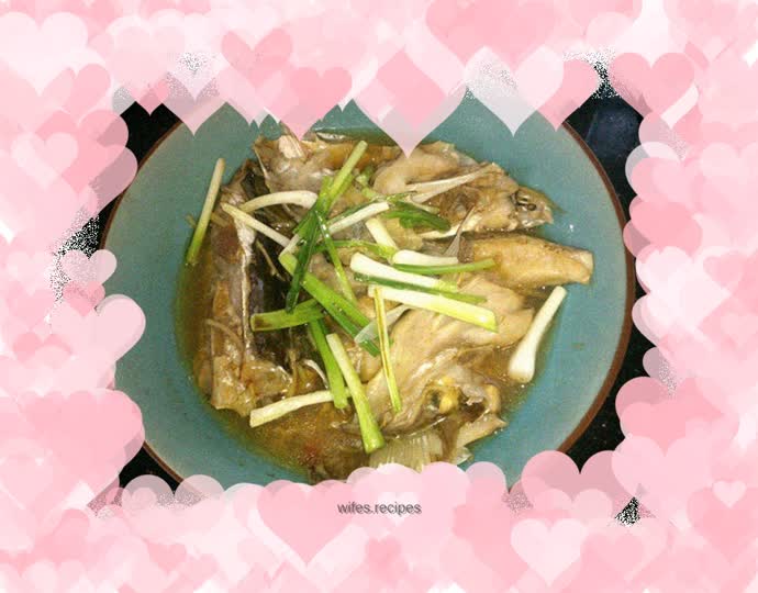 Steamed fish head with plums--How to make steamed fish head