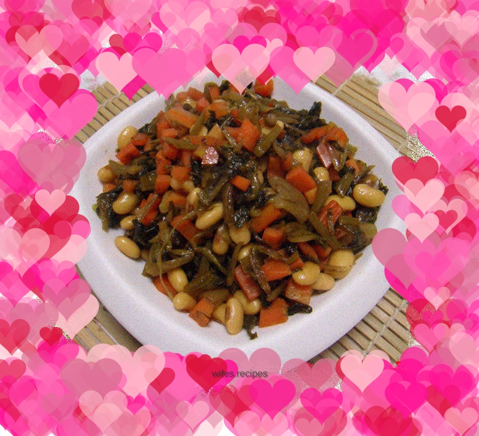 Stir-fried soybeans with sauerkraut