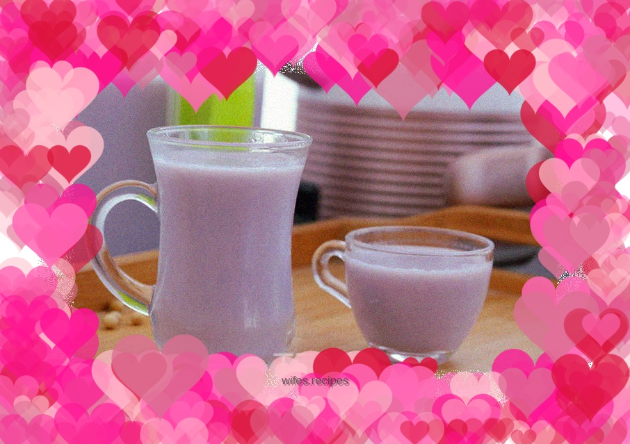 Purple sweet potato soy milk