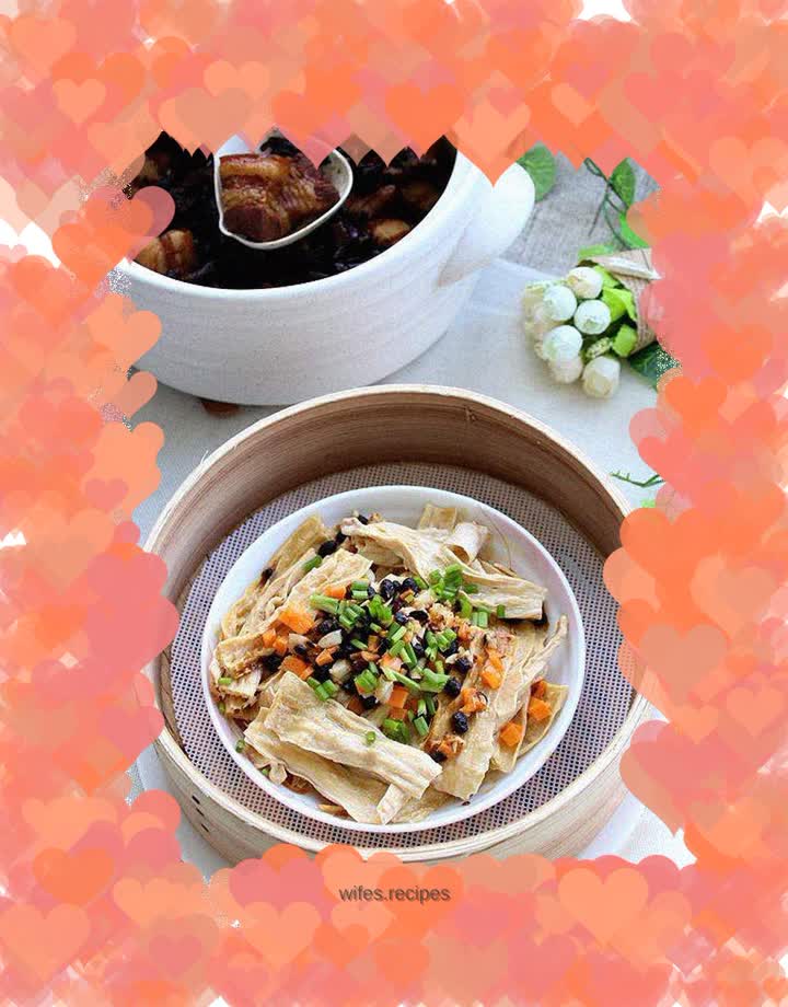 Steamed Bean Curd with Black Bean Sauce