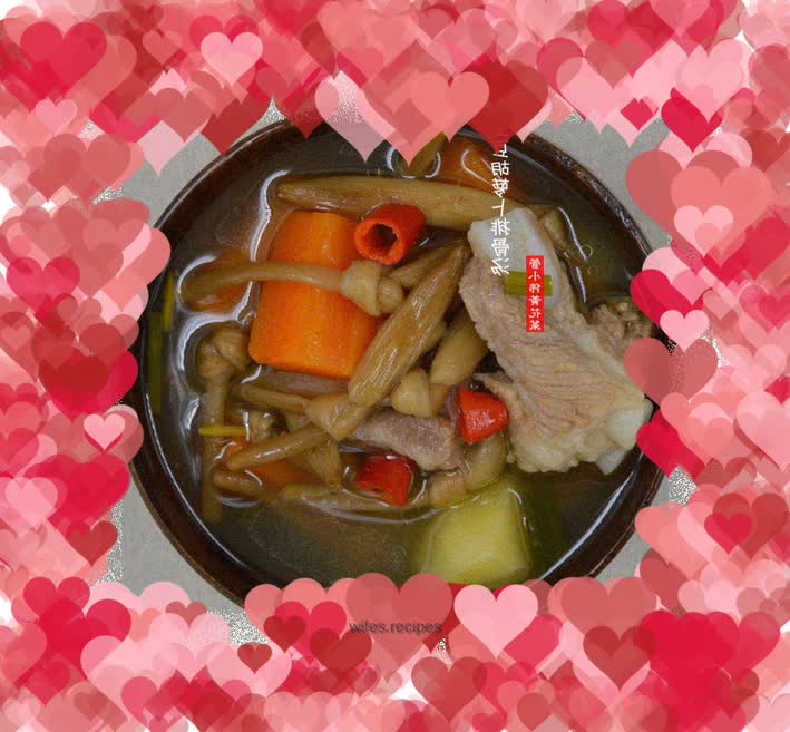 Daylily, Potato, Carrot and Pork Ribs Soup