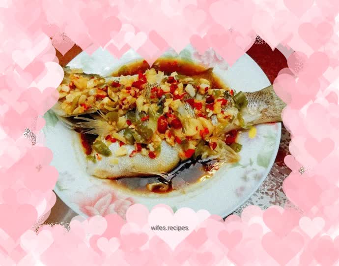 Steamed seabass