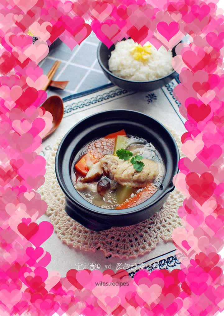 Microwave Mushroom Chicken Soup