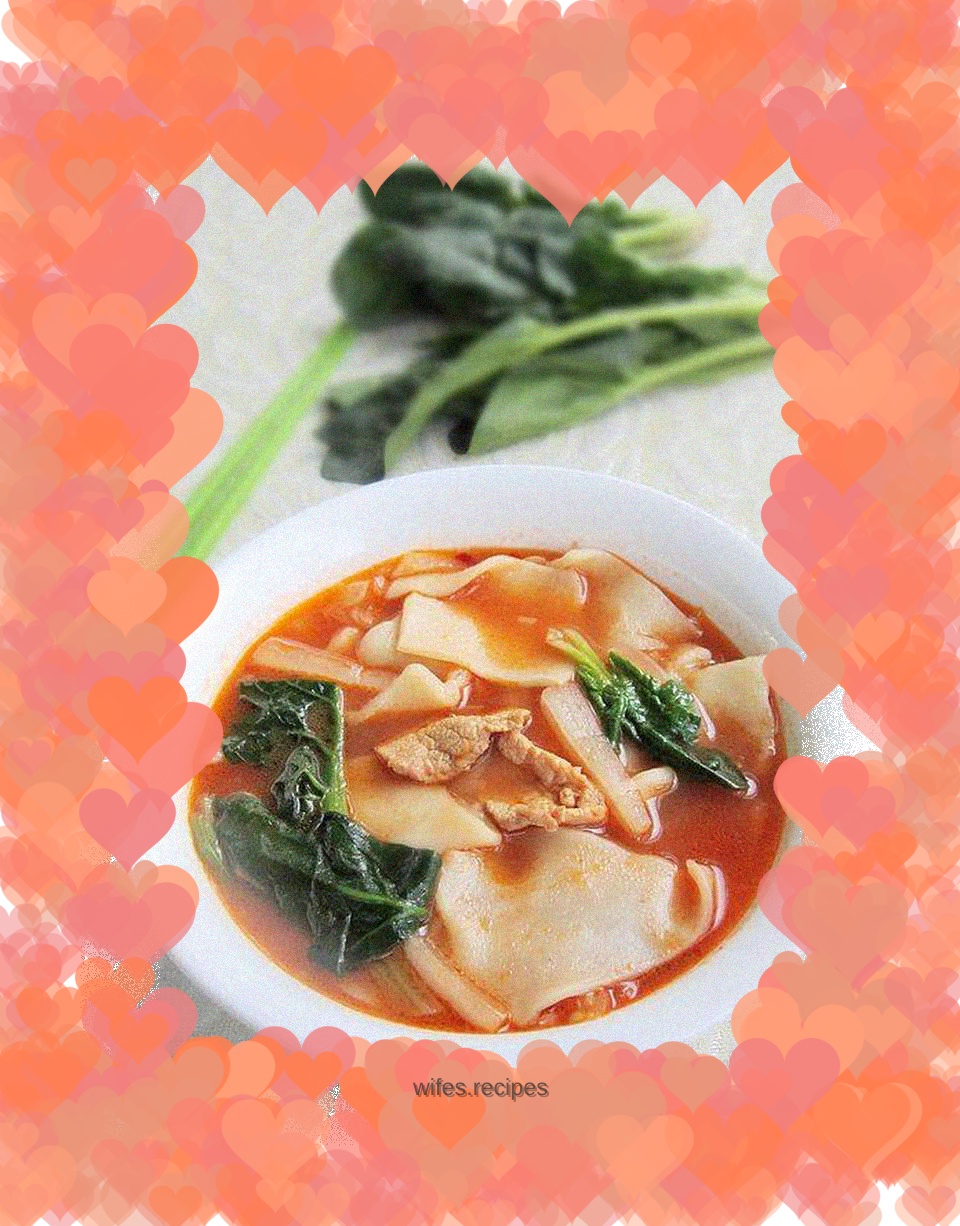 Pickled cabbage soup and rice