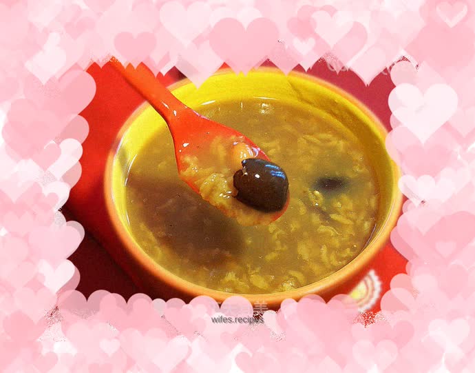 Red bean and red date porridge