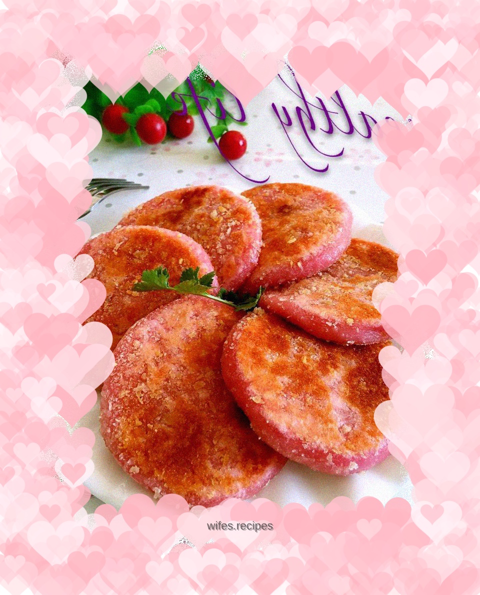 Dragon fruit skin pancakes