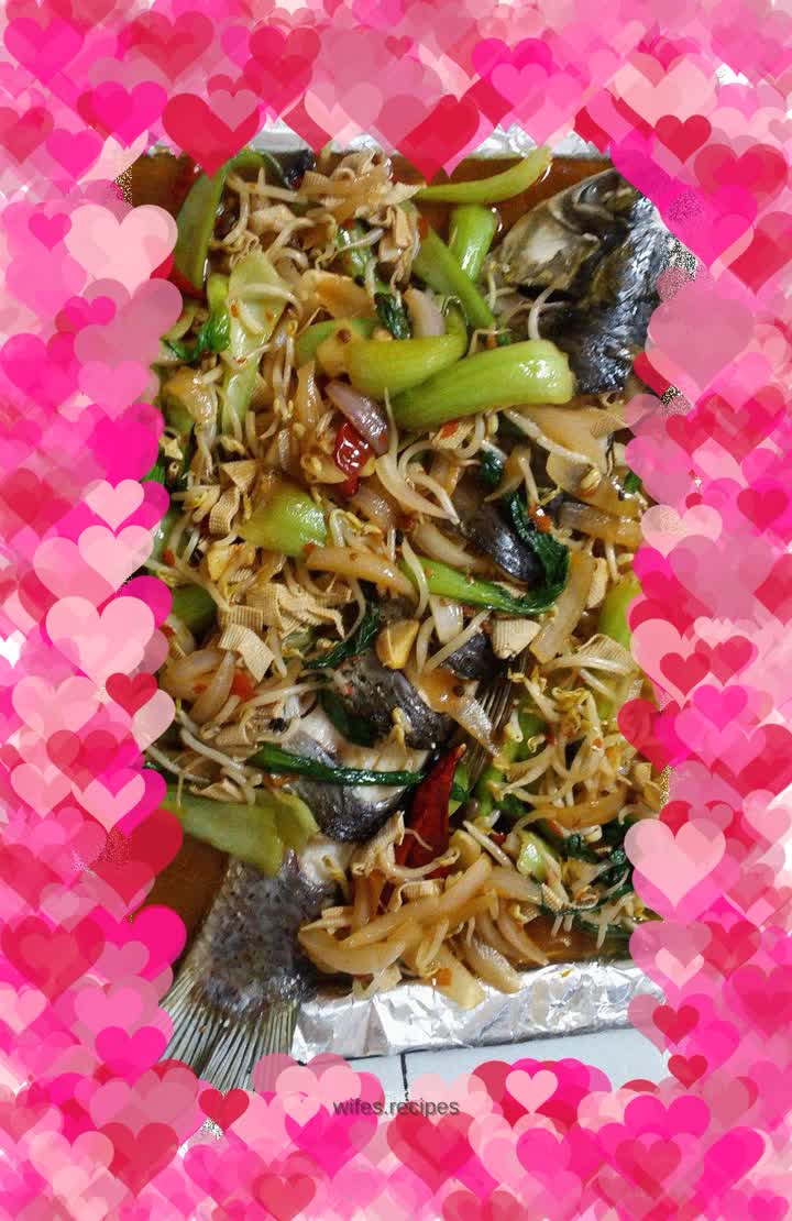 Home-cooked grilled fish