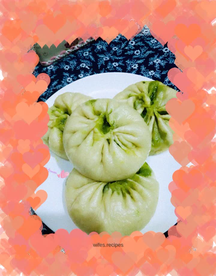 Oyster Sauce Spinach and Shrimp Skin Xiao Long Bao "Calcium and Iron Supplement Spinach Xiao Long Bao"