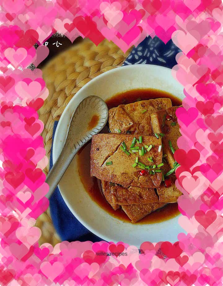 Grilled tofu with soy sauce