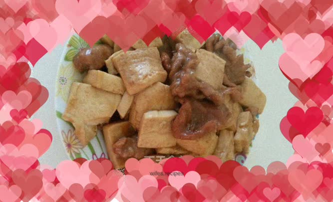Beef with tofu