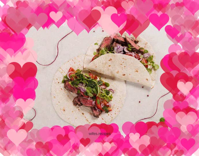 Grilled steak with pico de gallo and chimichurri sauce