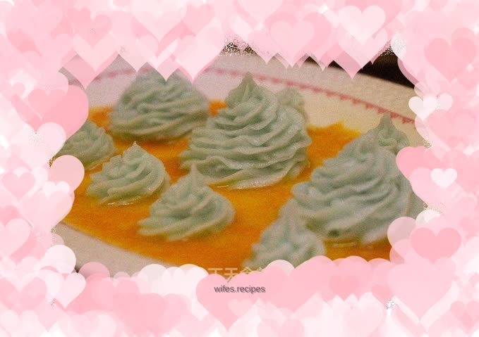 Orange jam blueberry flavored yam puree