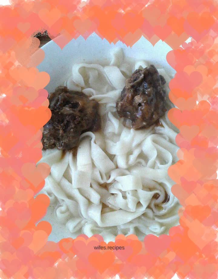 Spare ribs hand-made noodles