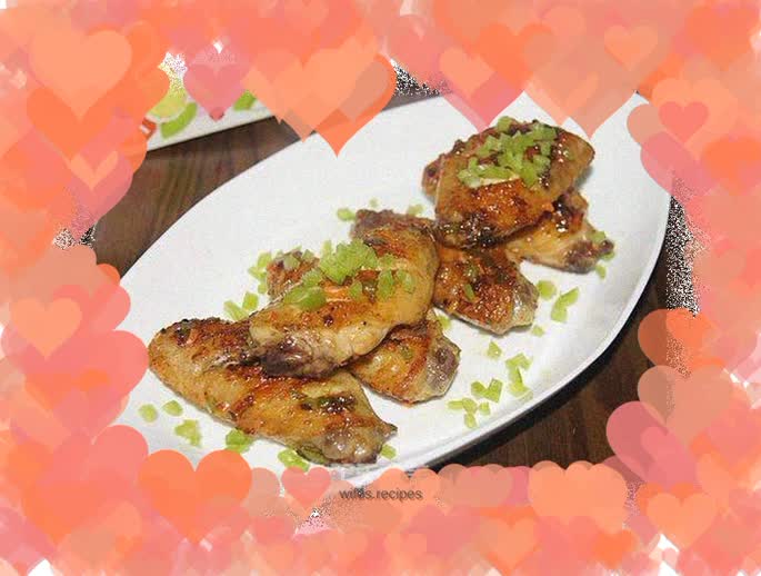 Oil-free and healthier--garlic chicken wings