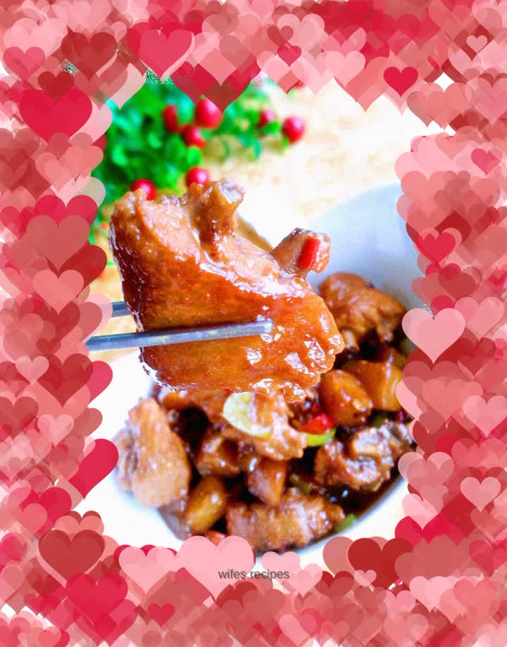 Spicy Potato Braised Chicken Wings