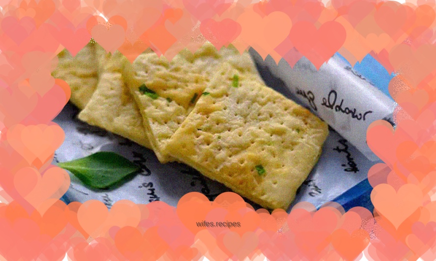 So delicious that your taste buds will melt—scallion soda crackers