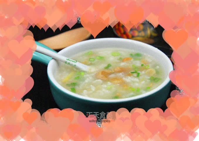 Shrimp and scallop porridge