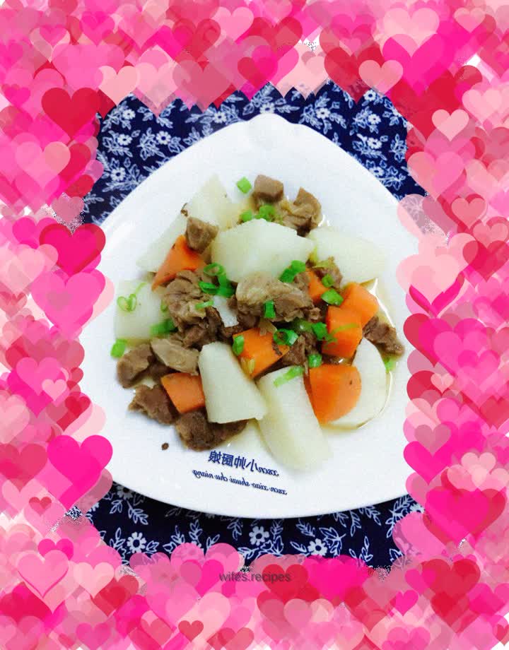 Beef stewed with yam