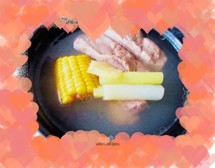 Corn ribs soup