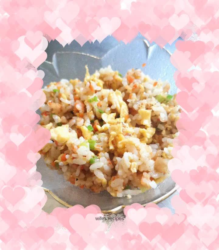 Shrimp, cheese and egg fried rice