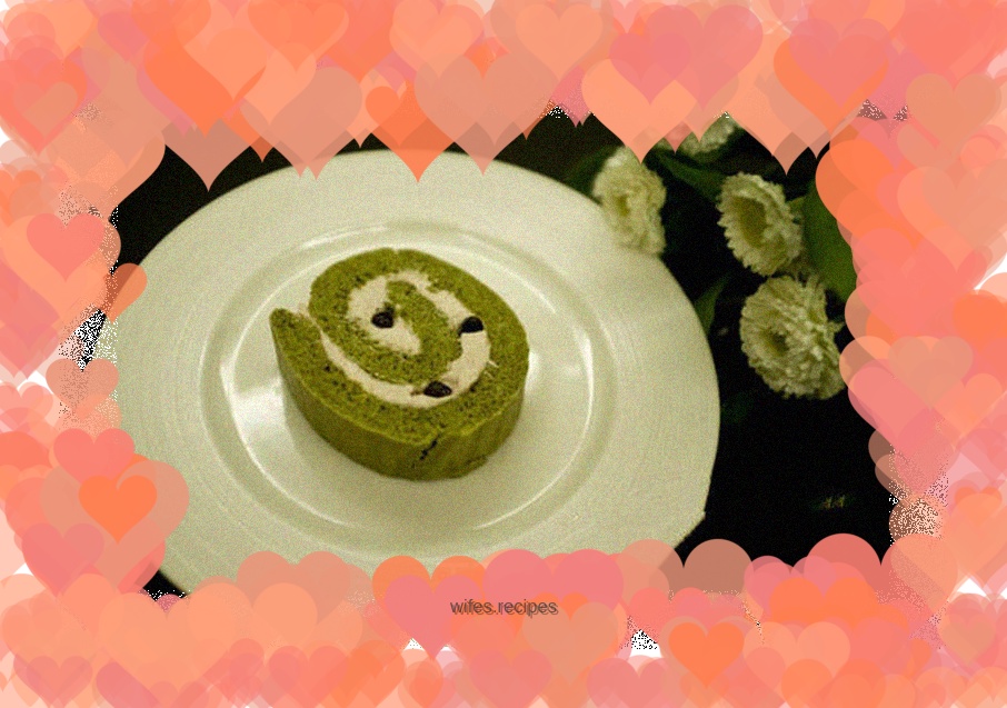 Matcha roll~ Make you fall in love with the fragrance of matcha and the sweetness of the filling