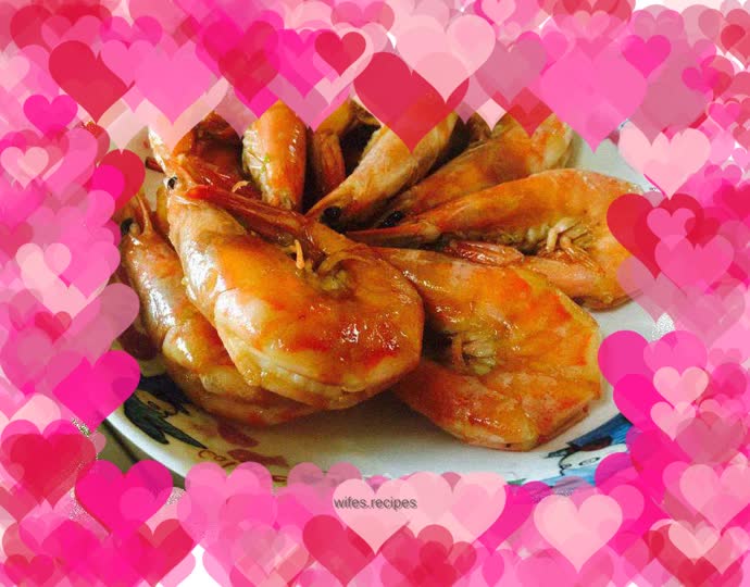 Braised prawns