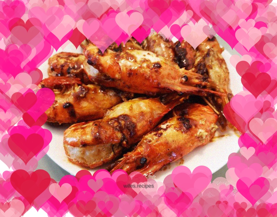 Big head shrimp with fragrant sauce