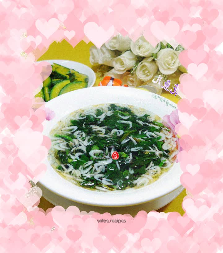 Dried shrimp skin and cabbage core soup