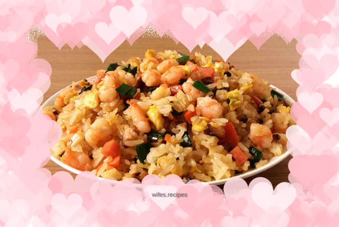 Shrimp and egg fried rice