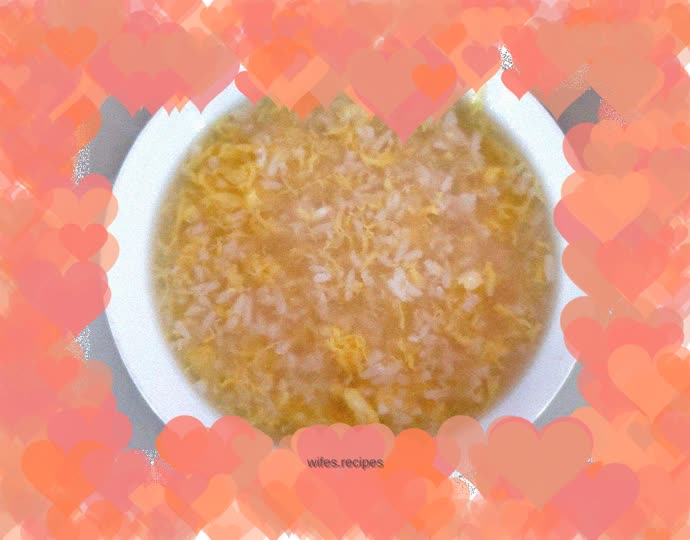 Rice wine and egg custard