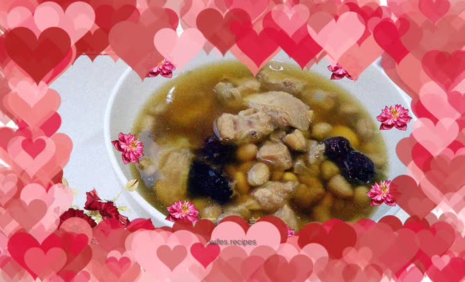 Peanut Soybean Pork Ribs Soup